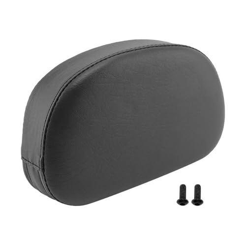 Dossier passager moto universel coussin de siege noir pour custom chopper et touring
