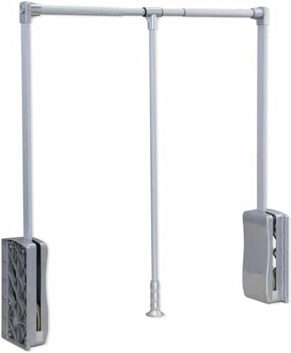 Tige de placard rétractable en aluminium robuste pour suspendre les vêtements