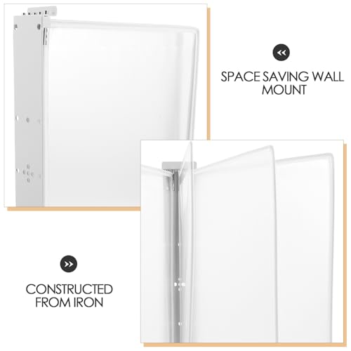 Soporte de pared resistente para archivos, de alta capacidad, 5 Pa, para documentos A4, ahorro de espacio, PVC, hierro, oficina, sistema de visualización eficiente de documentos