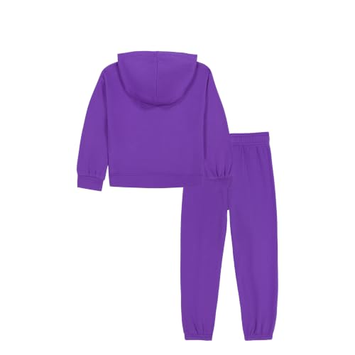 Image of Under Armour Girl's 2-piece Fleece Sweatshirt and Sweatpants Set, Soft & Comfortable