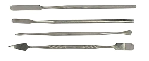 SE 4-Piece Stainless Steel Spatula Set - Versatile Tools for Electronics, Jewelry, Clay, and Craft Projects - DD301 - Image 7