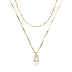 Gold Diamond Layered Necklace