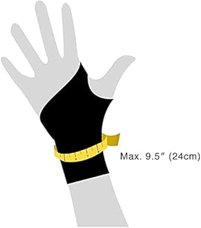 Bracoo Wrist Brace Compression Wrap – Adjustable Support Strap for Carpal Tunnel, Tendonitis, Arthritis, Pain Relief – Fitness & Weightlifting Wristband – Left or Right Hand – WS10