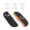 Plenbo 6-Pack Switch 2 Joystick Protector– Shock-Absorbing Silicone Clamp Holders for Joy-Con, Travel & Dust Protection, Anti-Drift Stabilizer Rings, Fits Bare Sticks or Thumb Grips
