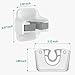 reliahom 3 Pack Broom Holder Wall Mount Mop Grippers No Drilling Self Adhesive Anti-Slip Mop Handle Hanger Dustpan and Broom Organizer Garage Storage Racks-White