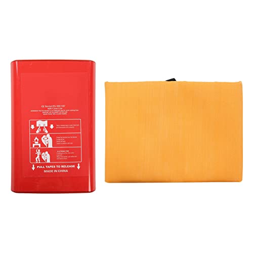 Xolsurg Emergency Flame Retardant Safety Blanket Efficient Suppression for Home Kitchen Orange