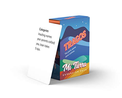Tragos Party Game for Latinos - Relatable Funny Drinking Card Game for Adults