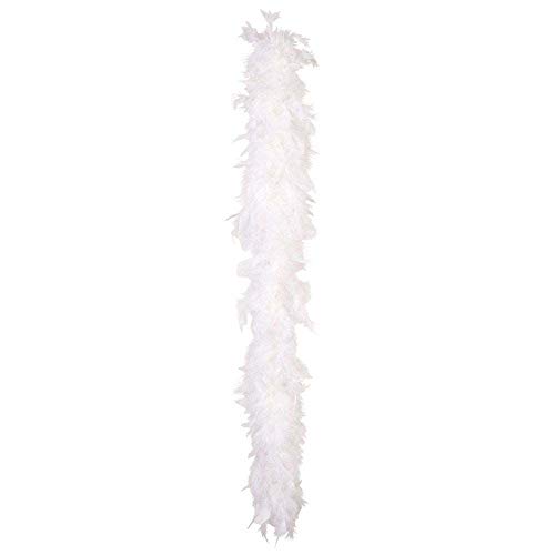 Boland - Boa de pena para disfarce, 180 cm, cor branca (52704)