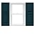 Mid America Raised Panel Vinyl Shutters (1 Pair) - 14.75 x 59 166 Midnight Blue