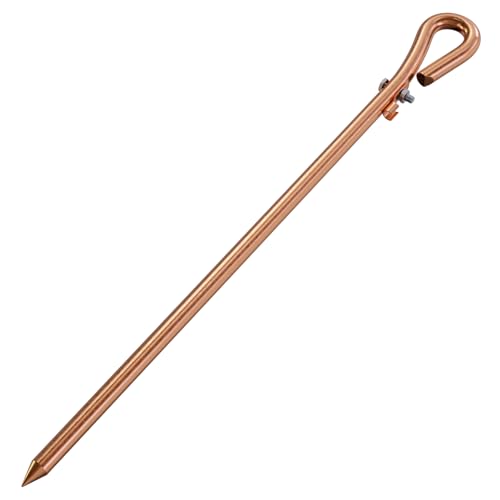 Portable Ground Rod - Copper Electrical Grounding Pin with Ground Wire Lug| Great for Electric...