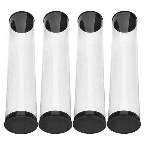 Estuche para balones de golf transparente en pack de 4 tubos plásticos de 22x4.5 cm