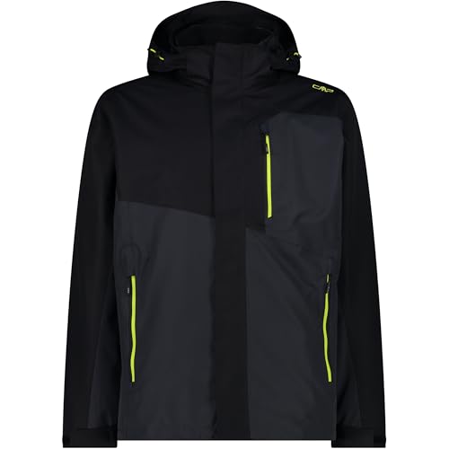 Veste homme CMP Néro-Antracite contre le vent et le froid