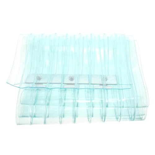 OKUMEYR Cortina de Tiras para Puerta Transparente de PVC Bloqueo de Viento y Limpieza Conveniente para Cocinas y Almacenes