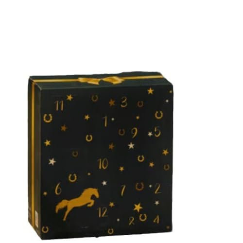 Adventskalender Winterhimmel Design Pferd Countdown Kalender mit 24 Tagen Pferde Geschenke und ÜberraschungenÜberraschungsboxen für KinderZufällige Blindboxen für Erwachsene