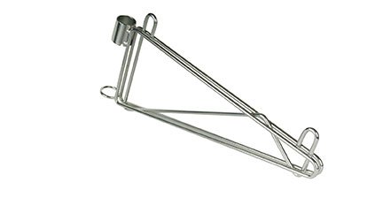 18" Adjustable Chrome Wall Mount Bracket