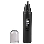 Nose Hair Trimmer for Men Women, Ear and Nose Hair Trimmer Clipper Rechargeable, Painless Facial Hair Eyebrow Remover with IPX7 Waterproof, Dual Edge Blades for Easy to Cleaning, Trimming Tool