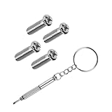 Glintbay フラットプラスネジ4個&多機能ドライバー1個セット RayBan RB8313 58mm 61mm/RB8301/RB8313/RB3530/RB4234/RB4202サングラス用