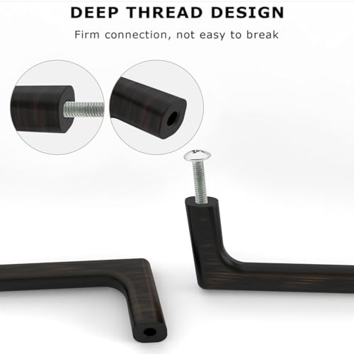 Image of 9BUILD 10 Pack Oil Rubbed Bronze Cabinet Pulls 3.75 Inch Kitchen Cabinet Handles Cabinet Hardware Kitchen Handles for Cabinets Cupboard Handles Bronze Kitchen Pulls Drawer Handle
