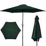 Elevon 9FT Deep Green Outdoor Patio Umbrella with Push Button Tilt and Crank,...