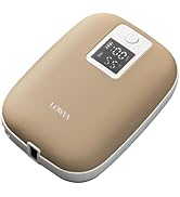 LOWYA Rechargeable Heater, Long Time, Large Capacity, Mobile Battery, Speed Heating, 10,000 mAh, Temperature 121°F (55°C), 3 Temperature Settings, Display Display, Rapid Charging, Mocha