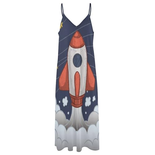 Robe maxi pour voyages au design poétique étoilé