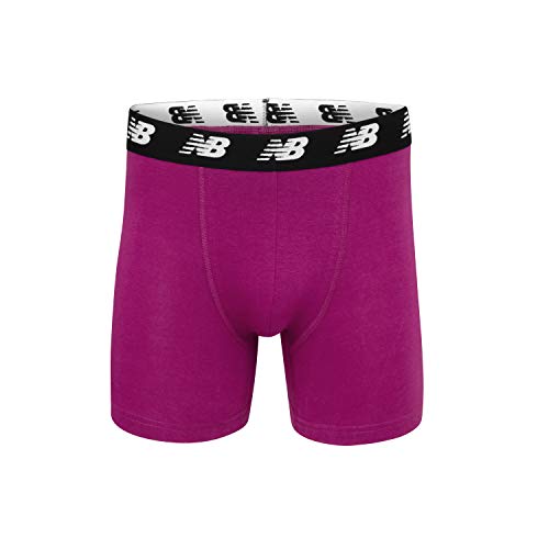 New Balance Men's NoFly Cotton Performance Boxer Briefs, 5 Inch Inseam