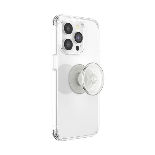 PopSockets Plant-Based Phone Grip with Expanding Kickstand, Eco-Friendly PopSockets for Phone - Clear