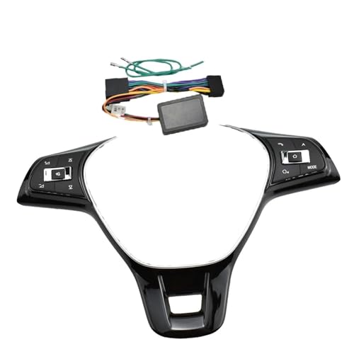 Bouton multifonction de volant pour VW Magotan 2017-2019 commande audio rouge