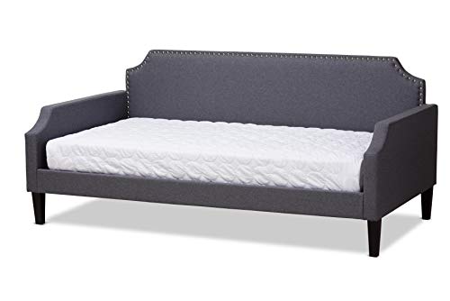 Baxton Studio Daybeds, Twin, Grey #TOP28