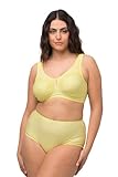 Ulla Popken Womenswear 658495600 Curvy Kelly Stütz-BH mit Nadelstreifen, Übergröße, Vanillegelb, 120 g, Vanillegelb, 50G