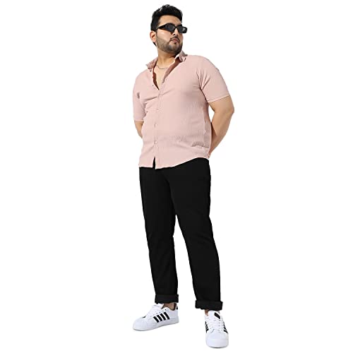 Image of Instafab Plus Men's Button Up Regular Fit Shirt for Casual Wear Modern Clothing Shirt Crafted with Regular Sleeve, Comfort Fit & High-Performance for Everyday Wear