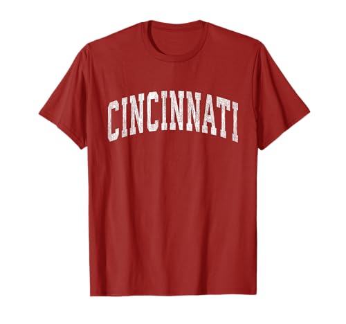 Cincinnati Ohio OH Vintage Athletic Sports Design T-Shirt