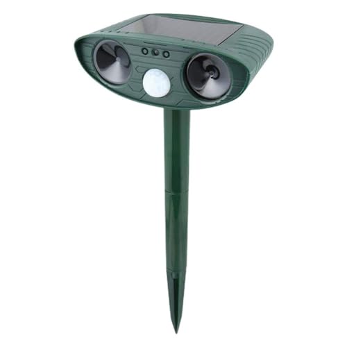 Solar Ultrasonic in Repellent Defender Rat, Squirrel, Deer, Raccoon, Skunk, Rabbit, Mole, Dog, Cat, Waterproof Animal Repellent Outdoor,Waterproof with Motion