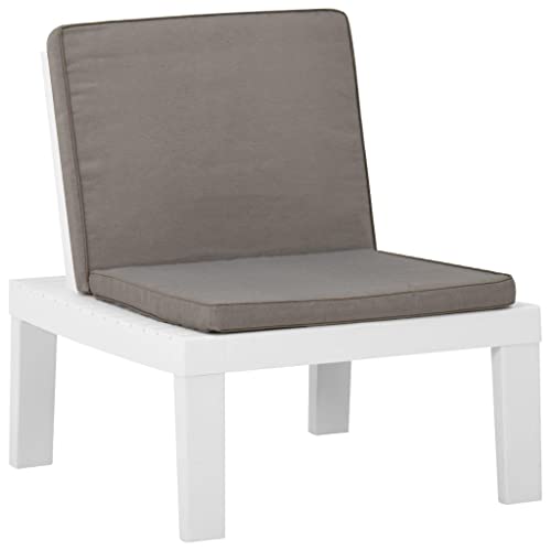 vidaXL Gartenstuhl mit Auflage Lounge Sessel Stuhl Relaxstuhl...