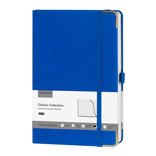 Cuaderno de tapa dura de cuero ONAVIA A5 con papel grueso de 100g para una escritura elegante