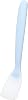 Marna K653B Residue-Free Yogurt Spoon Small  Dishwasher Safe  Blue Small Size with Silicone Tip Gentle on the Mouth and Easy to Scoop