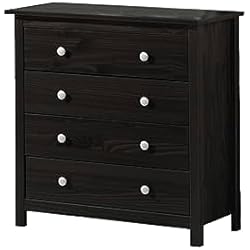 Dogar Tabac Comoda 4 cajones, Pino, Wengue, 78.5x75x35 cm