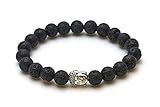 Buddha Armband mit Lavastein Perlen – Yoga Armband – BERGERLIN Feel Goods