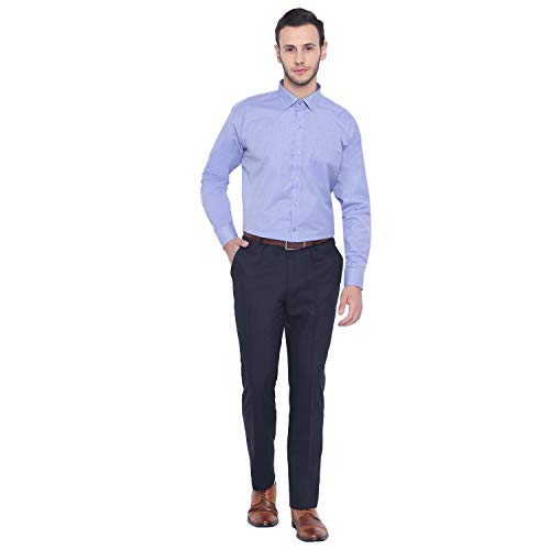 Image of MANQ Men's Regular Fit Formal Shirt (Pack of 2)