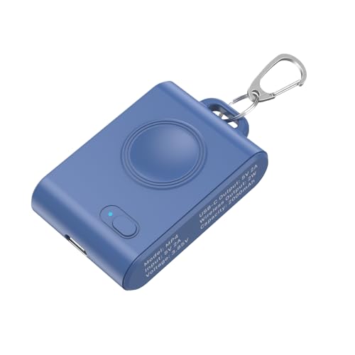 Watch Charger for Galaxy Watch 7 Ultra, 2000mAh 2-in-1 Portable Charger for Samsung Galaxy Watch 7/Ultra/6/6 Classic/5/5 Pro/4/3/Active 2, for Samsung Gear S3/Sport Watch Charger with Keychain(Blue)