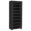 SONGMICS Schoenenrek met 10 niveaus schoenenkast schoenenrek 160 x 58 x 28 cm voor ca. 27 paar schoenen,Groot, zwart…