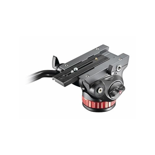 Image of Manfrotto Video Head with Flat Base, Video Head for Compact Video Cameras and DSLR Cameras, for Filming, Videography, Content Creation, Vlogging, Live Streaming