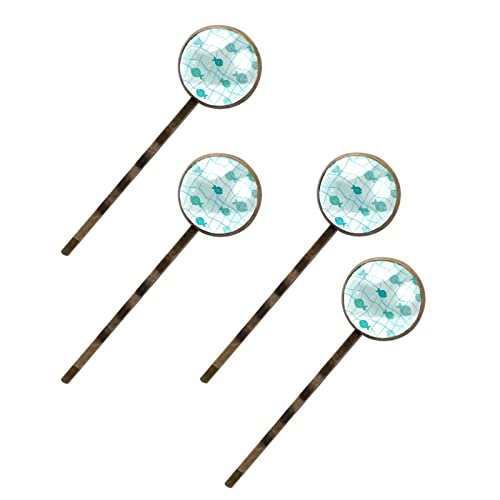 Épingles à cheveux filet vert pour chignon stable sans douleur lot de 4 pièces