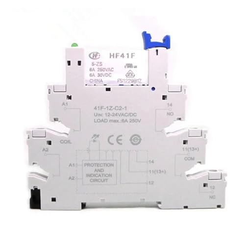 Relais HF41F 5V 6A ultra-fin isolement optimal API automate x10
