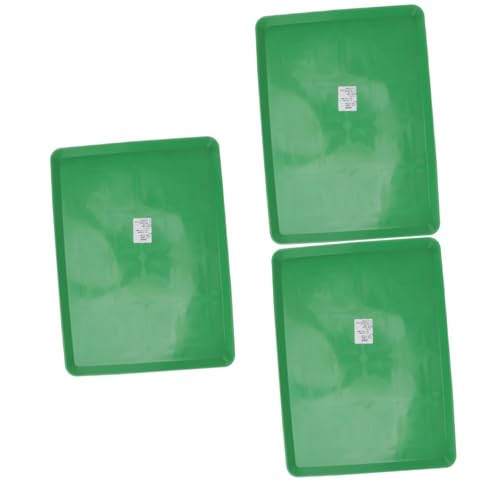POPETPOP 3 Pcs Leakproof Pet Bedpan Green Dog Crate Tray Replacement Bottom Cage Tray Easy
