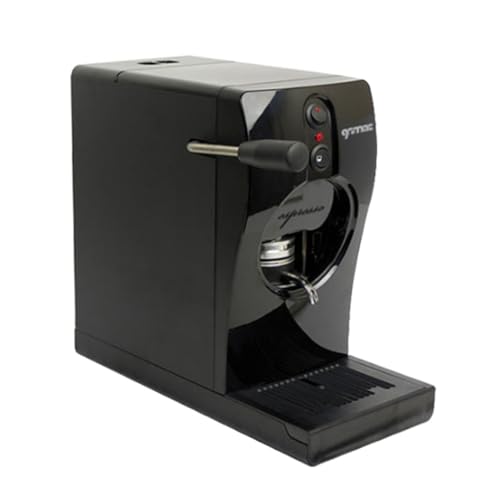 Tube Macchina da Caffè Espresso Standard, per Cialde in Carta da 44 mm, con Scambiatore in Alluminio, Semplice e Compatta, Colore Nero, Capacità 2 L, 400 W