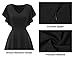 DRESSTELLS Formal Dresses for Women Wedding Guest, Black Modest Prom Dress, Cocktail Holiday Party Evening Dress, High Low Church Funeral Midi Dress 2024 Black M