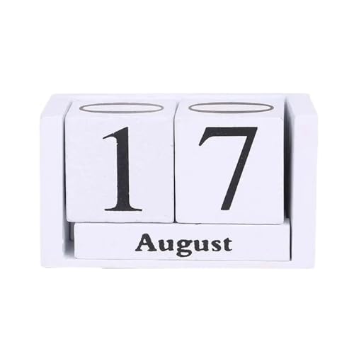 Blocs de calendrier en bois vintage, cadeau idéal pour déco de salon