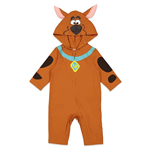 Image of Scooby-Doo! Zip Up Cosplay Coverall Newborn to Adult Sizes (0-6 Months - 2XL)