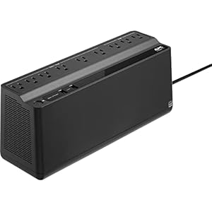 APC UPS Battery Backup and Surge Protector, 850VA Backup Battery Power Supply, BE850G2 Back-UPS with (2) USB Charger Ports